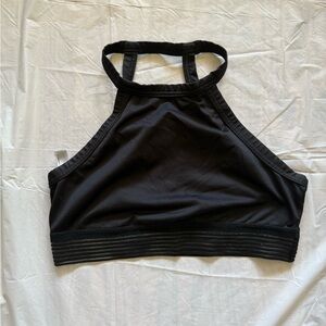 Victoria’s Secret Sports Bra Halter Unlined Open Back Mesh Workout Gym Medium